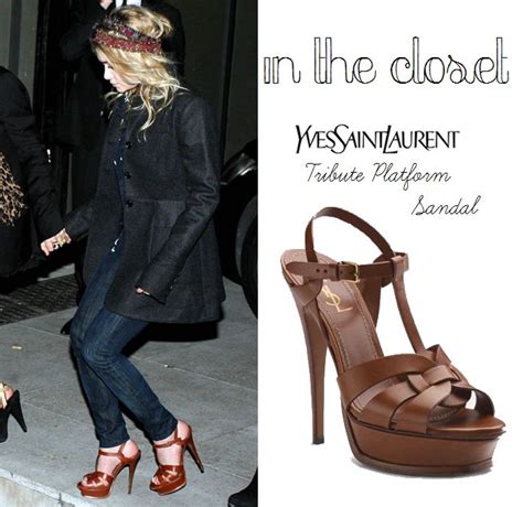 ysl tribute sandals suede|celebrities wearing ysl tribute sandals.